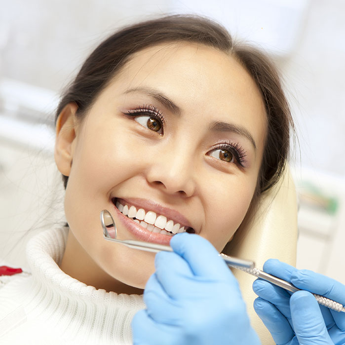 Smiling patient